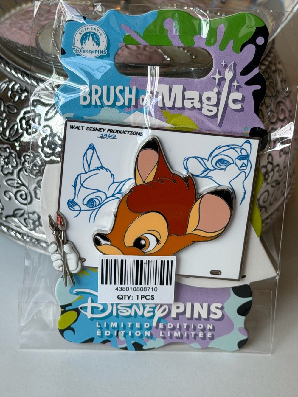 Disney Brush of Magic Bambi Pin Limited Edition NWT Sealed